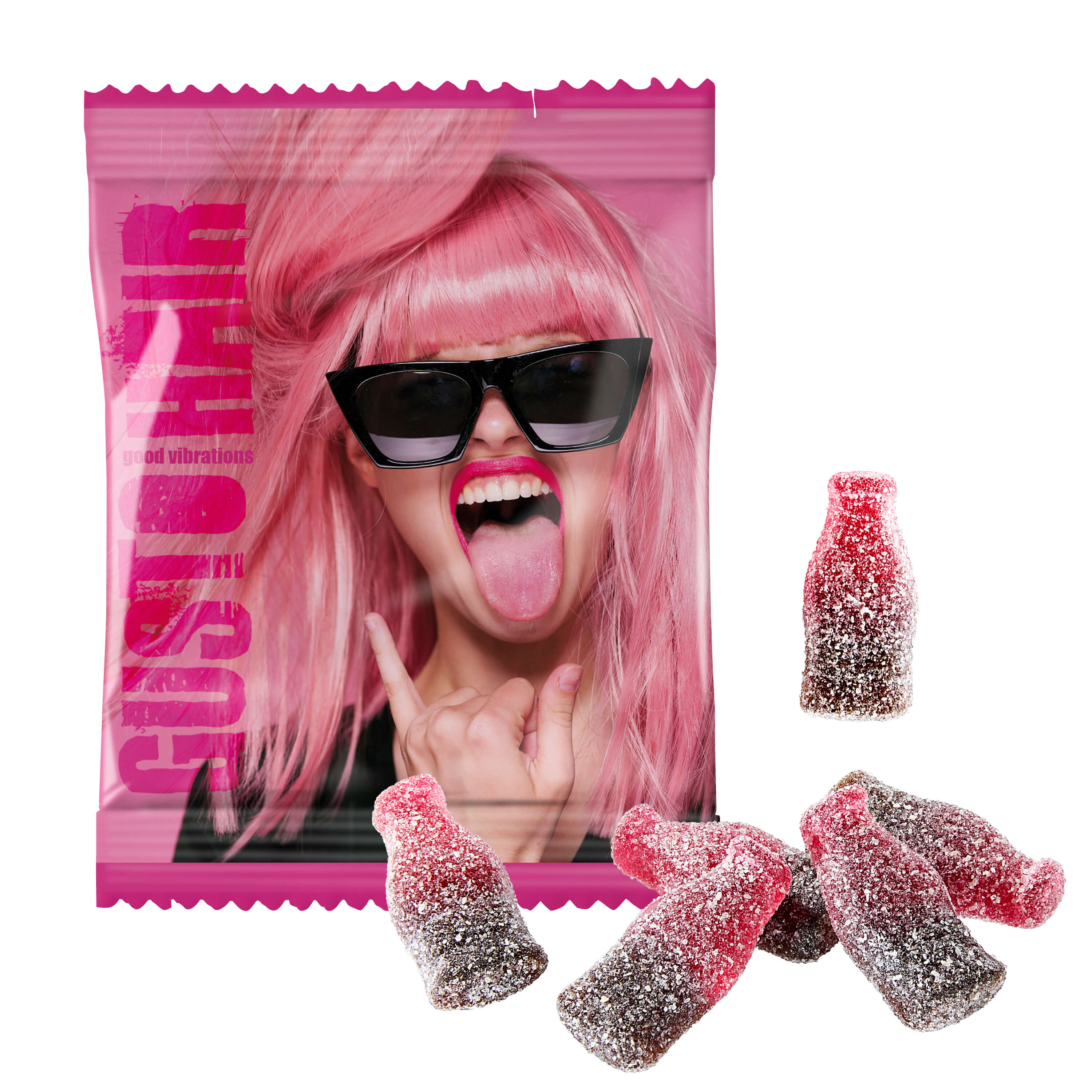 Saure Cola-Kirsch-Fläschchen Saure Cola-Kirsch-Fläschchen