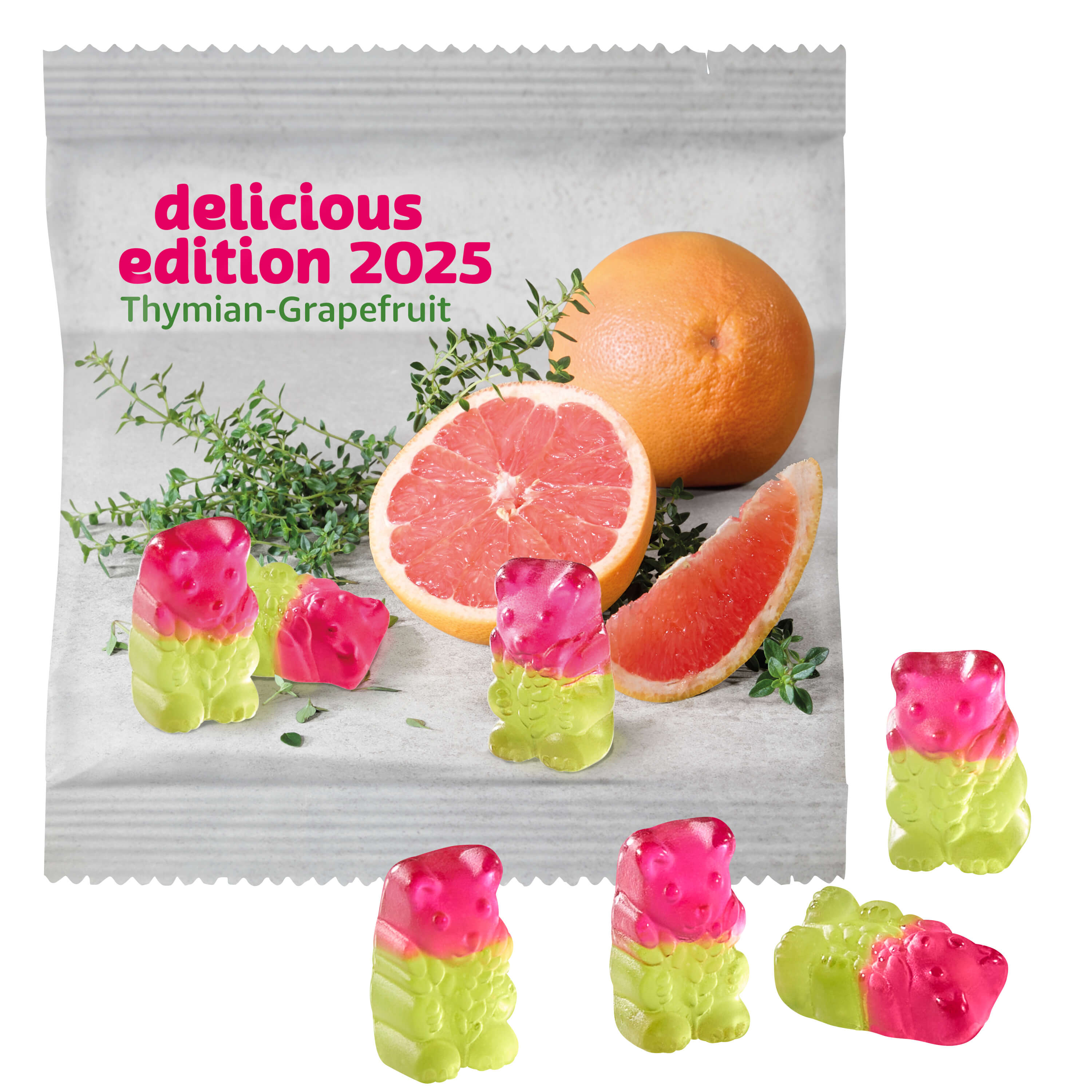 Vegane Thymian-Grapefruit Bärchen Vegane Thymian-Grapefruit Bärchen