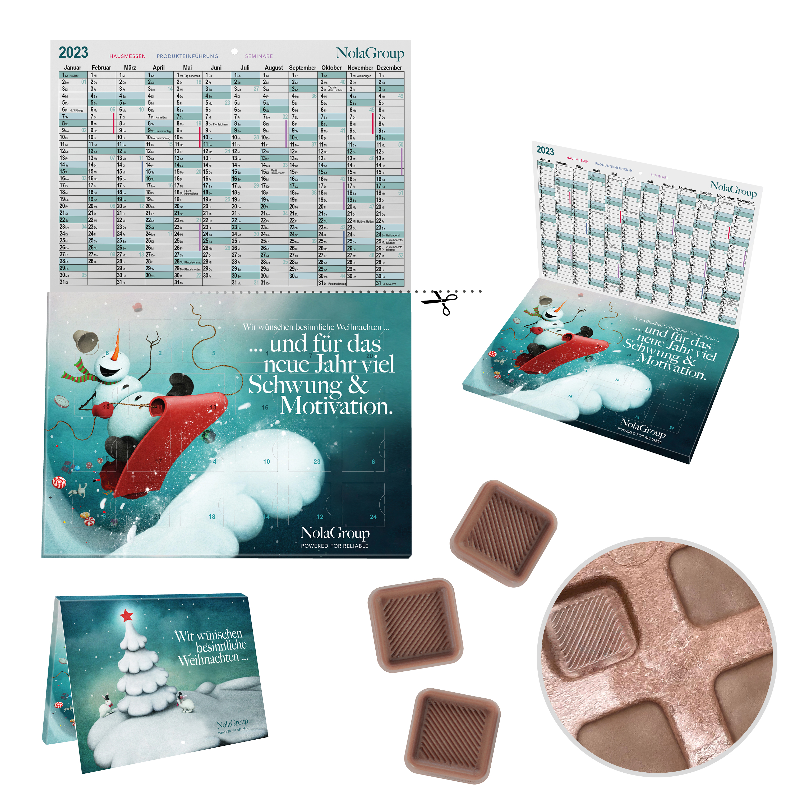 reinpapier® A5-Cover Adventskalender 