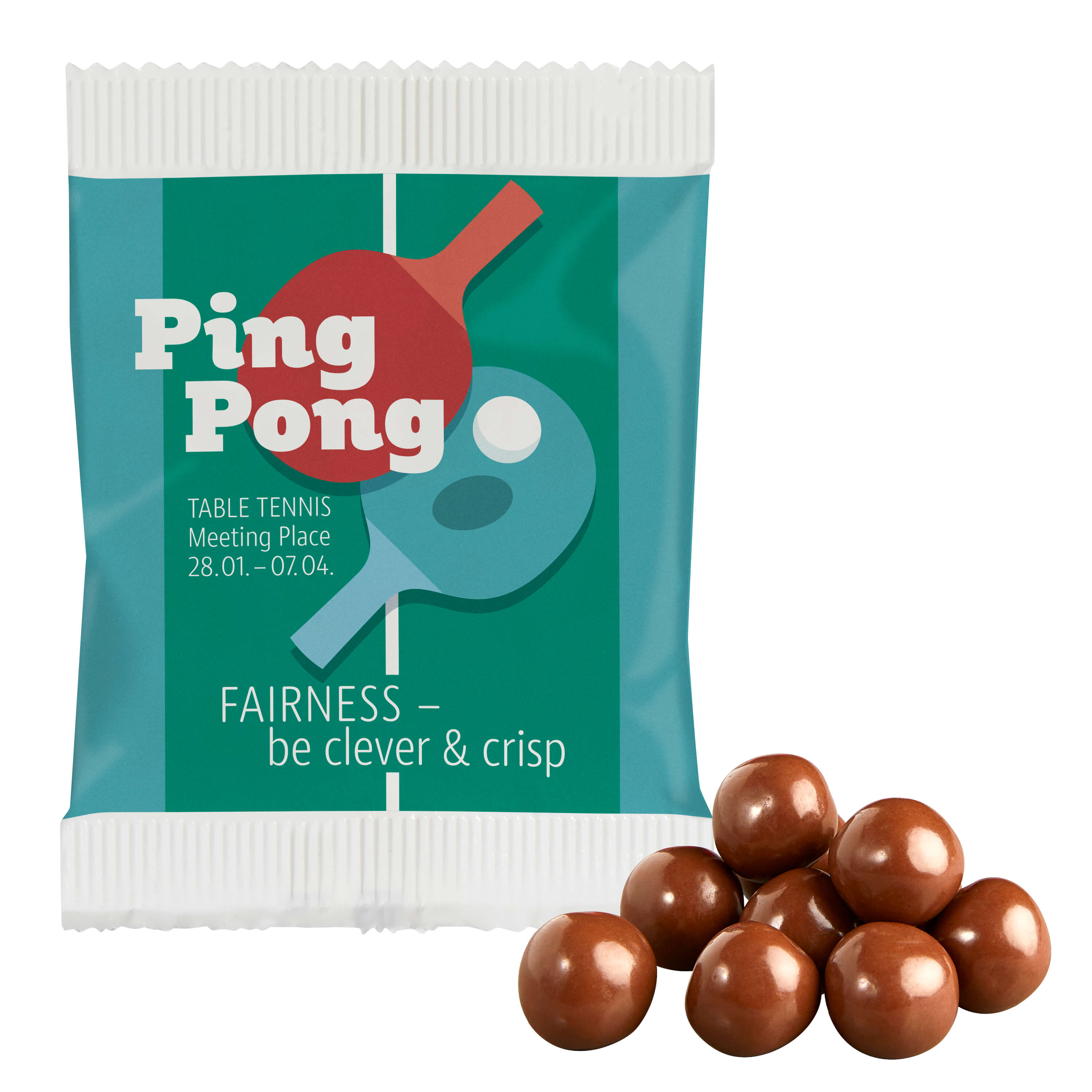 Boules croustillantes au chocolat, sachet PAPIER Boules croustillantes au chocolat, sachet PAPIER
