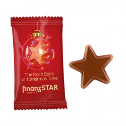 Chocolate Star in Standard Flowpack
