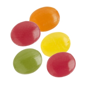 Mini Bonbon Mix aus Zitrone, Orange, Apfel, Kirsche und Cassis