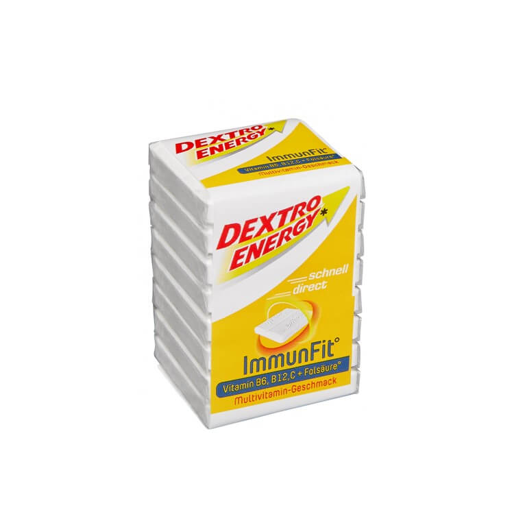 DEXTRO ENERGY* IMMUNFIT (vitamine B6, B12, C + acide folique) bloc avec 8 pièces, DDM env. 12 mois