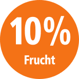 10 % Fruchtgehalt aus Fruchtsaftkonzentrat