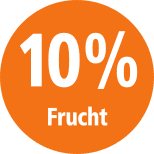 10 % de fruits à partir de jus de fruits concentré