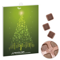 Paper Chocolate Advent Calendar in vertical or horizontal format