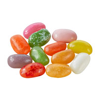 Jelly Beans in 15 versch. Sorten gemischt, ca. 6 Monate haltbar