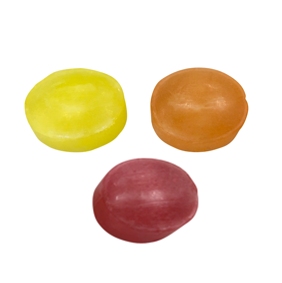 Kalfany Fruchtbonbons meliert (Zitrone, Orange, Schwarze Johannisbeere)