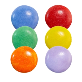 Bonbons multicolores en chocolat, DDM env. 6 mois