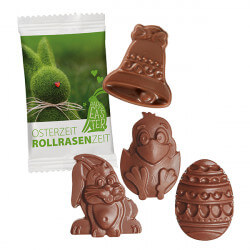 Easter Chocolate Shapes in Paper Flowpack