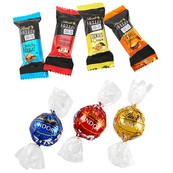 Mix of: Lindt Lindor Truffles & Hello Mini Stick from Lindt Mix, best before 3 months