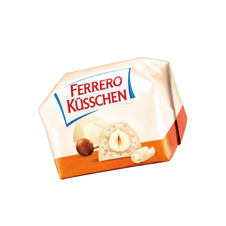 Küsschen de Ferrero blanc, DDM env. 3 mois